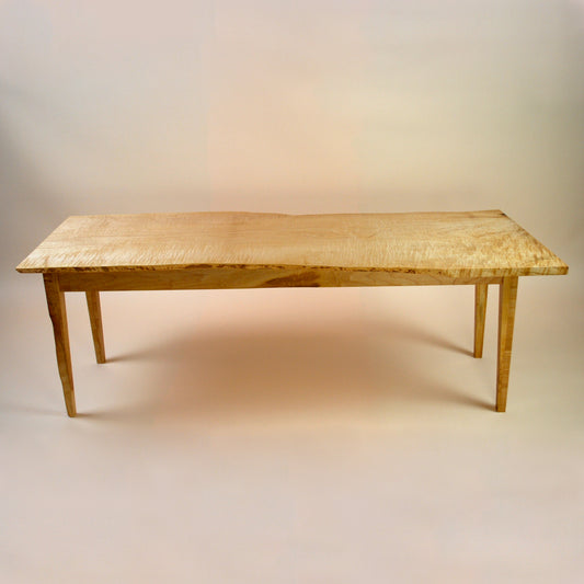 Live Edge Figured  Maple Coffee Table and End Table