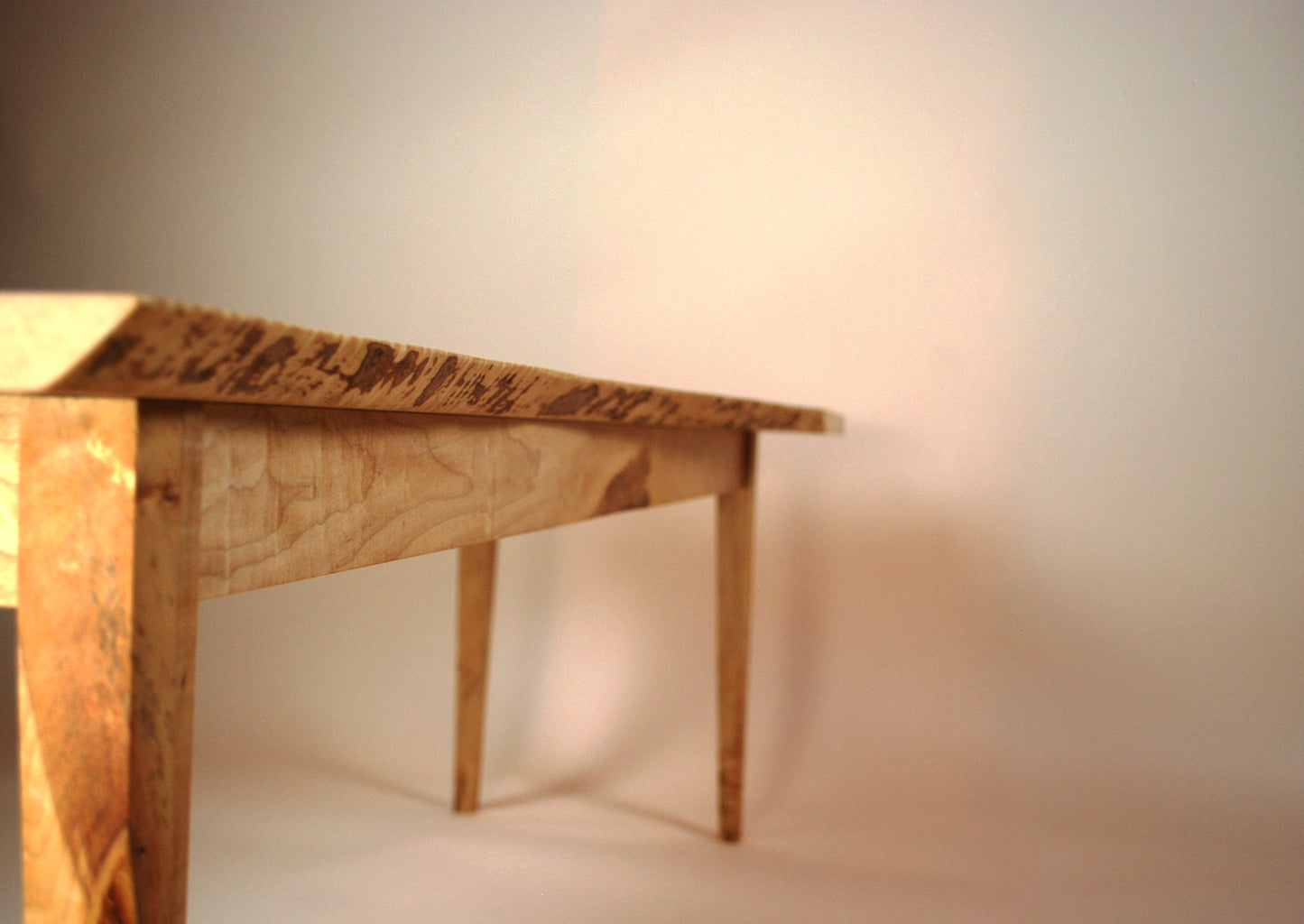 Live Edge Figured  Maple Coffee Table and End Table