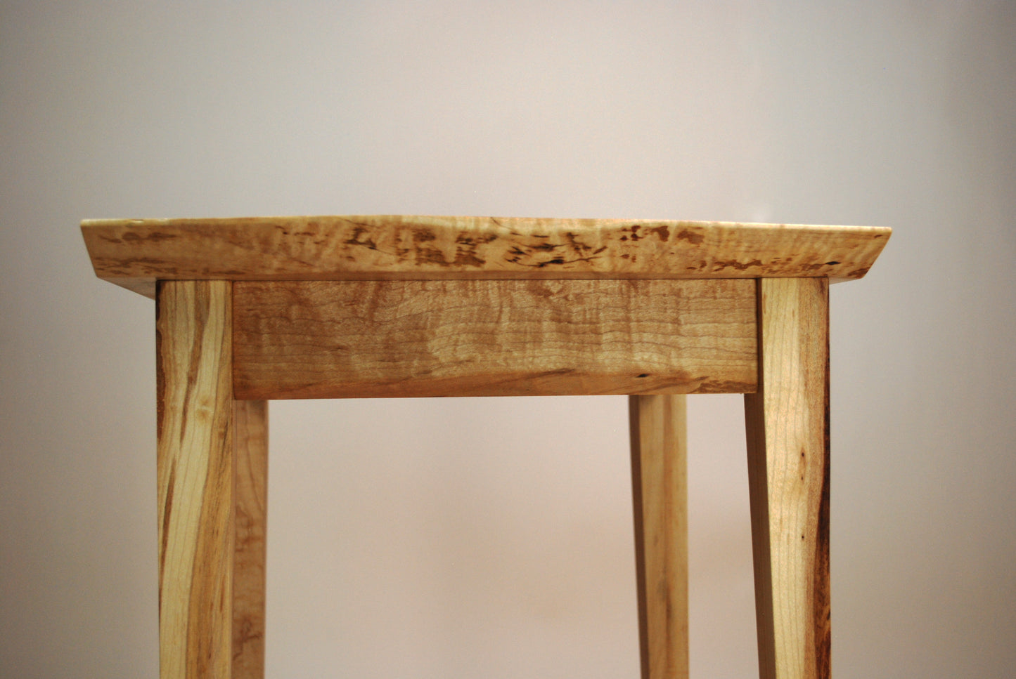 Live Edge Figured  Maple Coffee Table and End Table