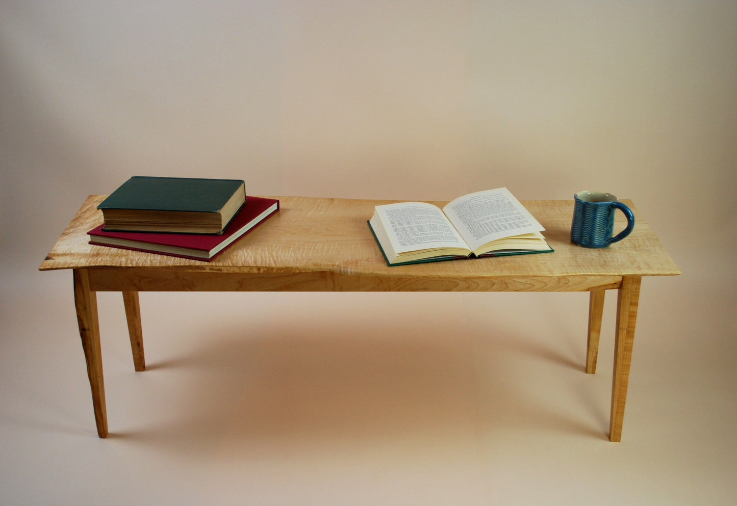 Live Edge Figured  Maple Coffee Table and End Table