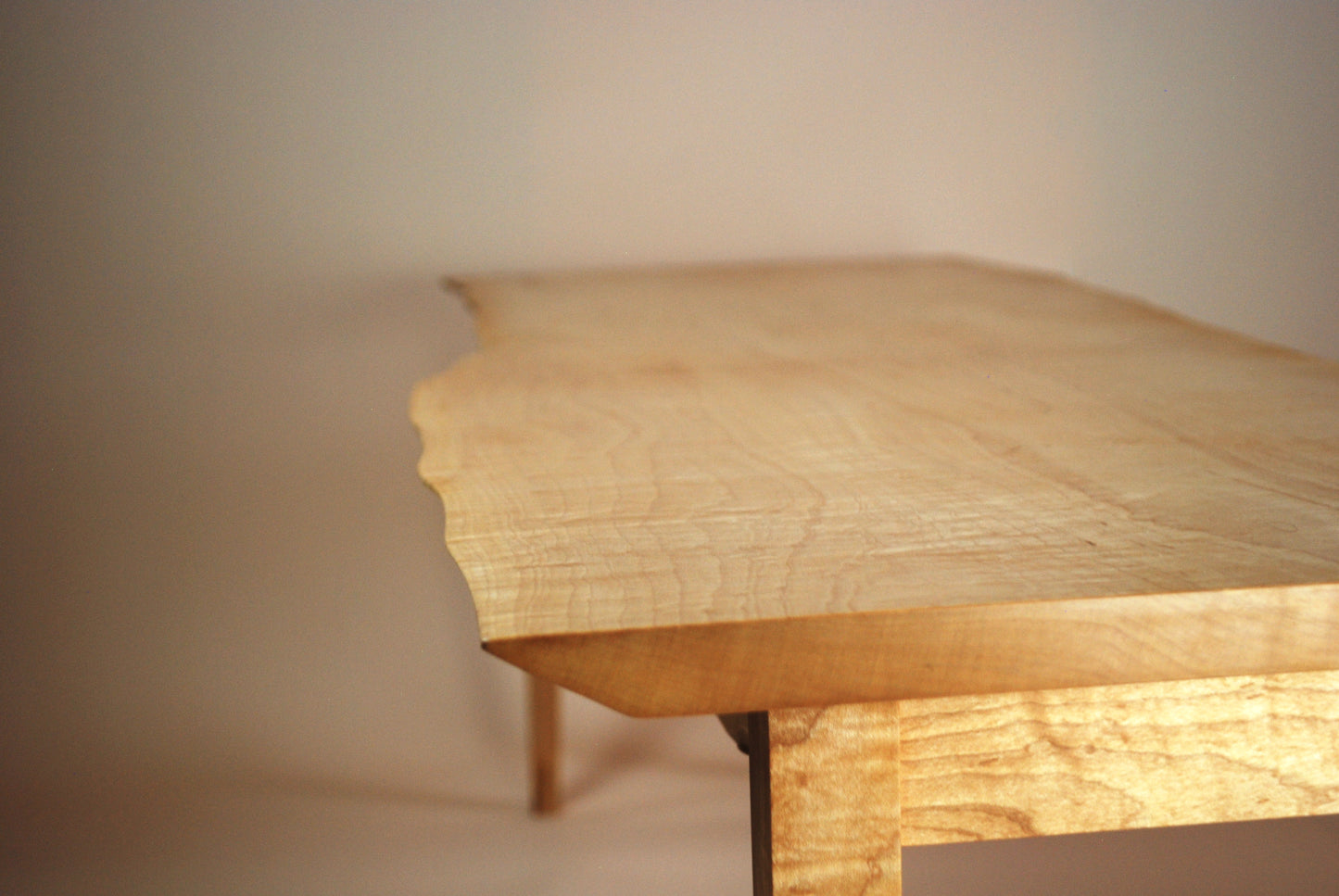 Live Edge Figured  Maple Coffee Table and End Table