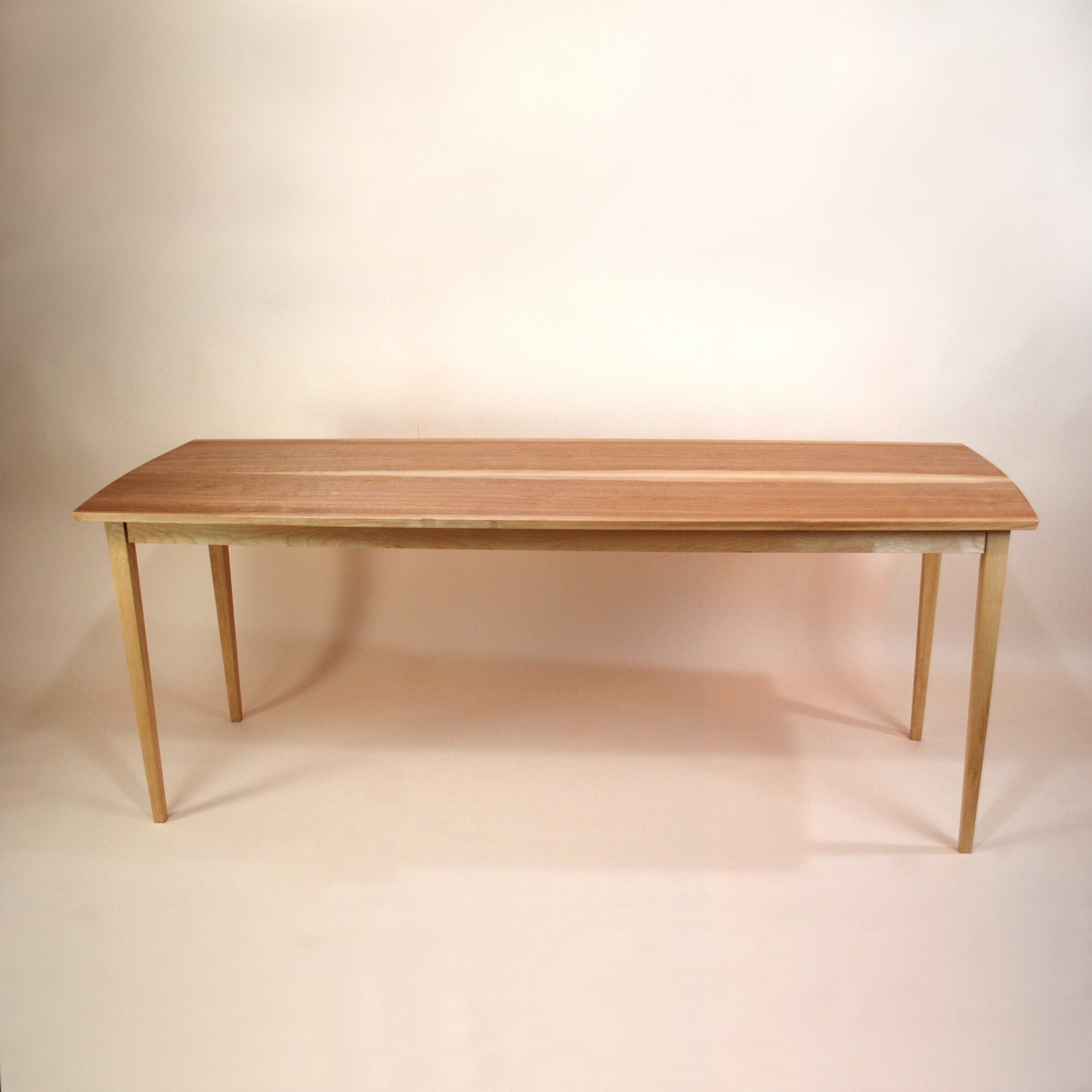 Book Matched Golden Birch Console Table