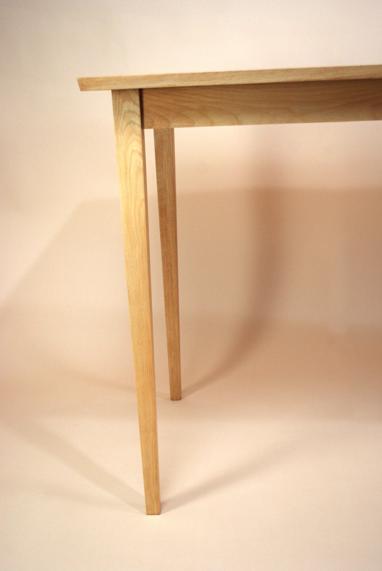 Book Matched Golden Birch Console Table