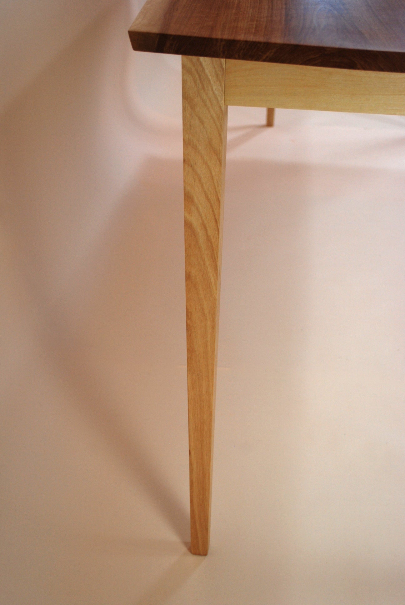 Book Matched Golden Birch Console Table