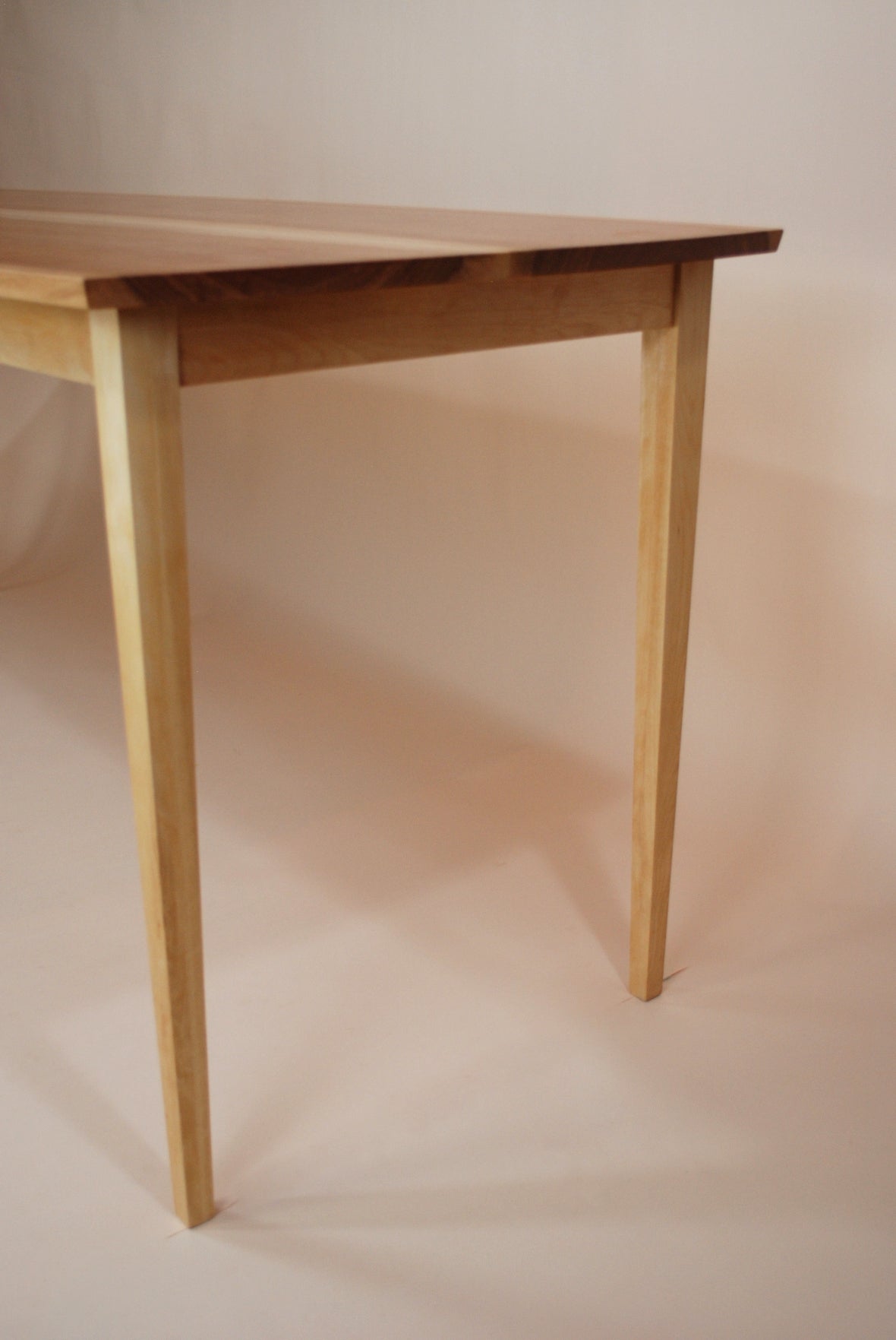 Book Matched Golden Birch Console Table