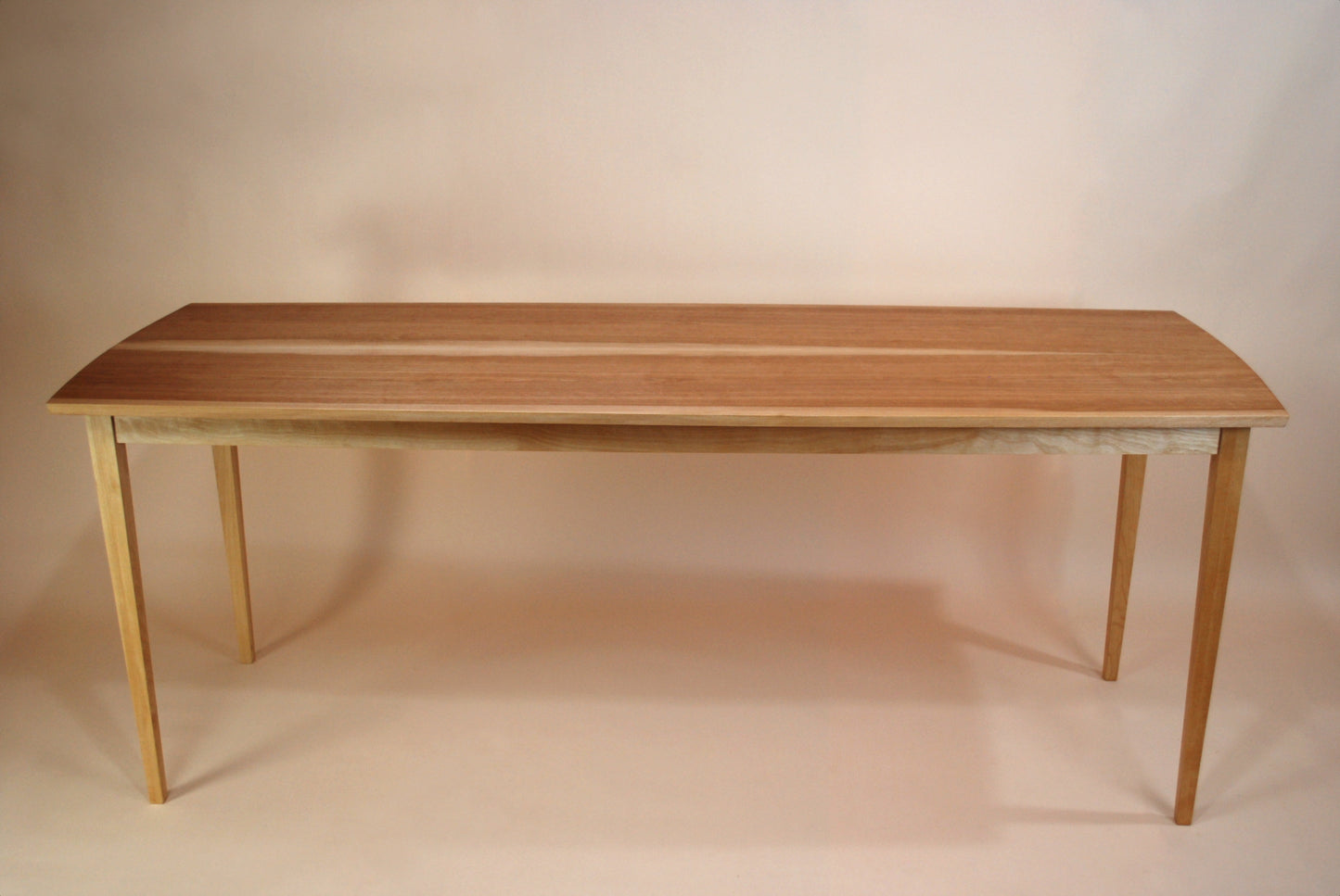 Book Matched Golden Birch Console Table