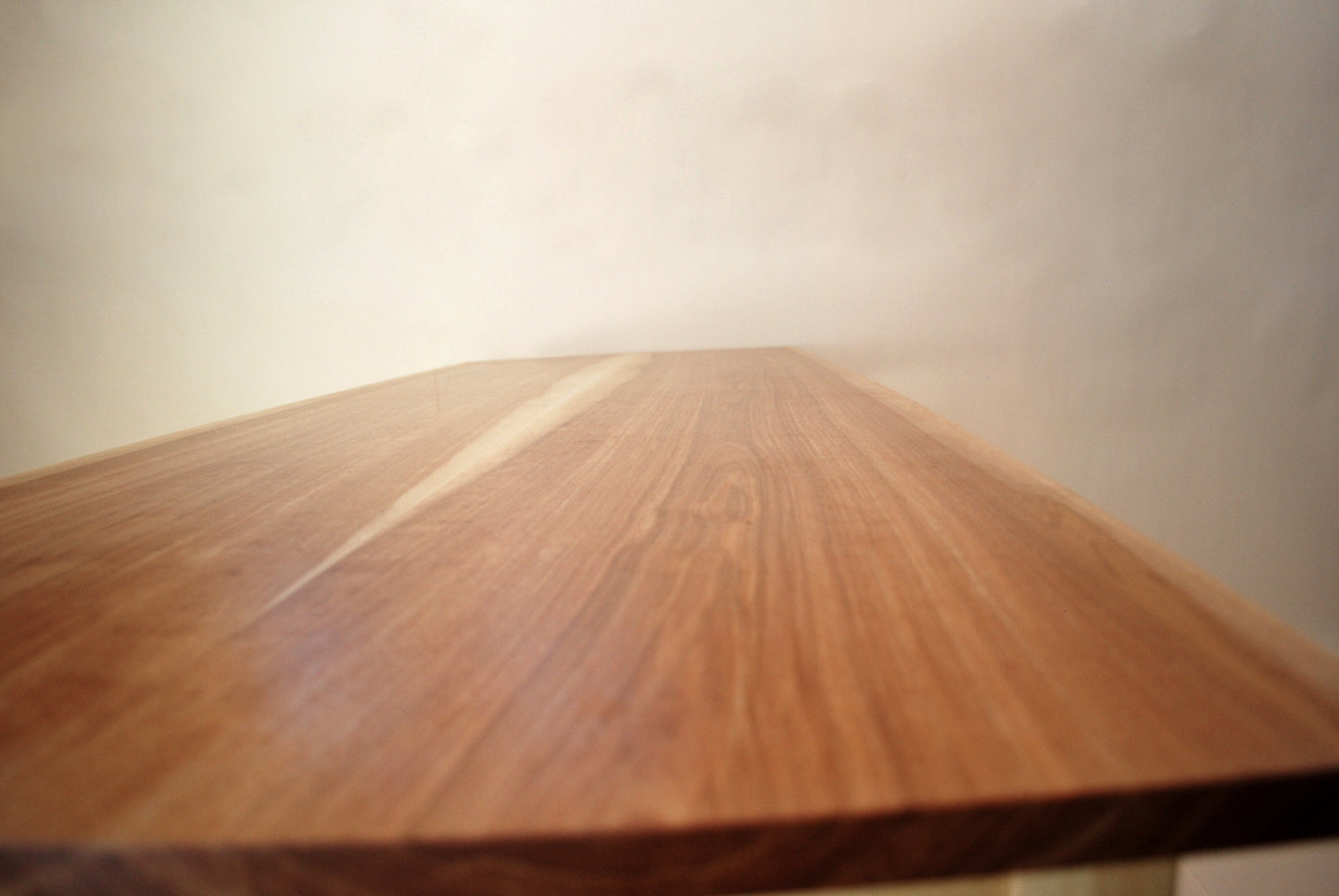 Book Matched Golden Birch Console Table