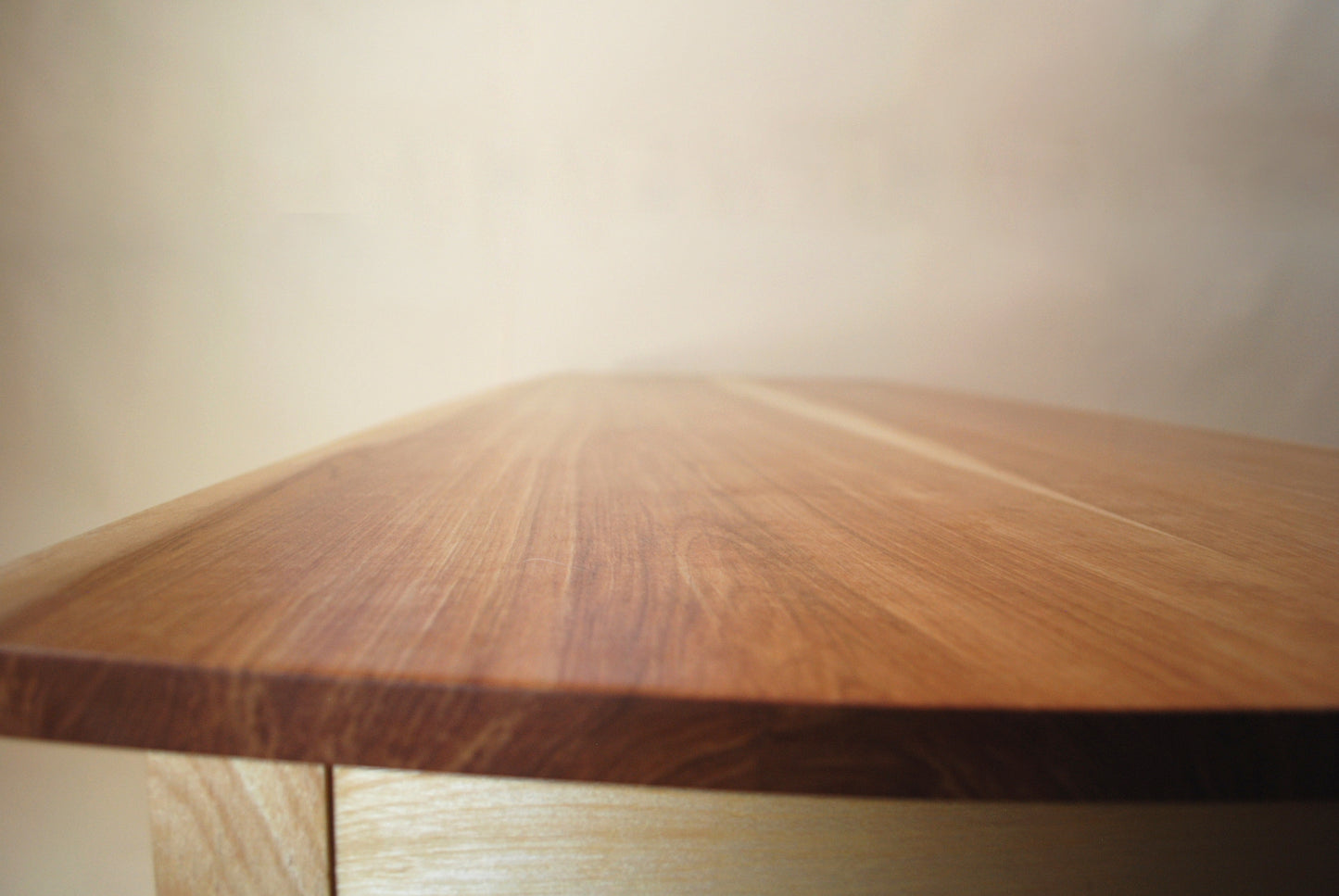 Book Matched Golden Birch Console Table